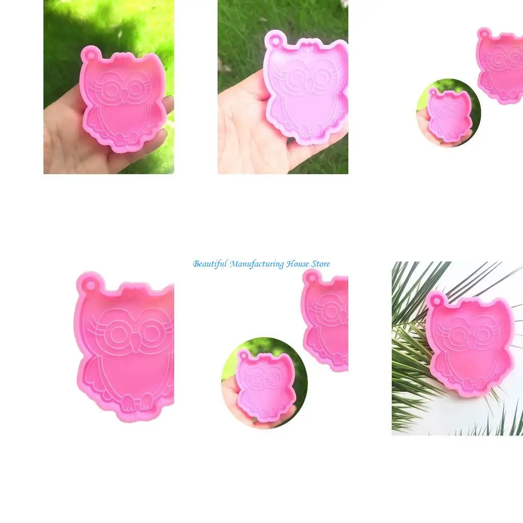 

E56A Owl Silicone Mold for DIY Keychain Pendant Animal Keychain Earring Pendants Resin Mold Women Girl Teen