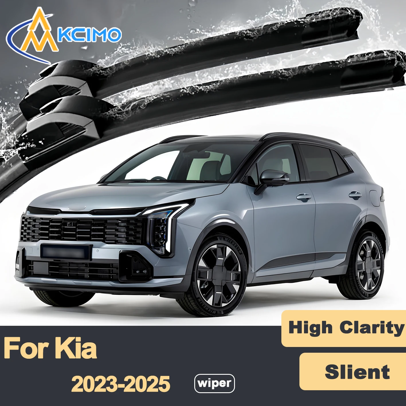 

Premium Rubber Durable Silent Windshield Wiper Blades 2pcs for Kia Sportage NQ5 2023-2025 Front Wiper Blades Set