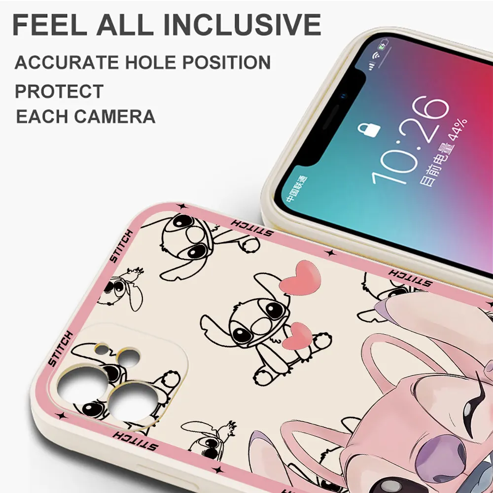 Silicone Case for Samsung Galaxy A01 Core A05s A31 A02s A10 A03 A20s A50 A71 A70 A51 A02 A04e A30 Luxury Disney Stitch Cover image 5
