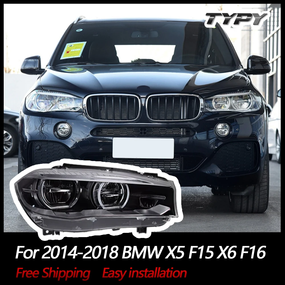 

TYPY Car Headlights For BMW X5 F15 X6 F16 2014-2018 LED Car Lamps Daytime Running Lights Dynamic Turn Signals Car Accessories