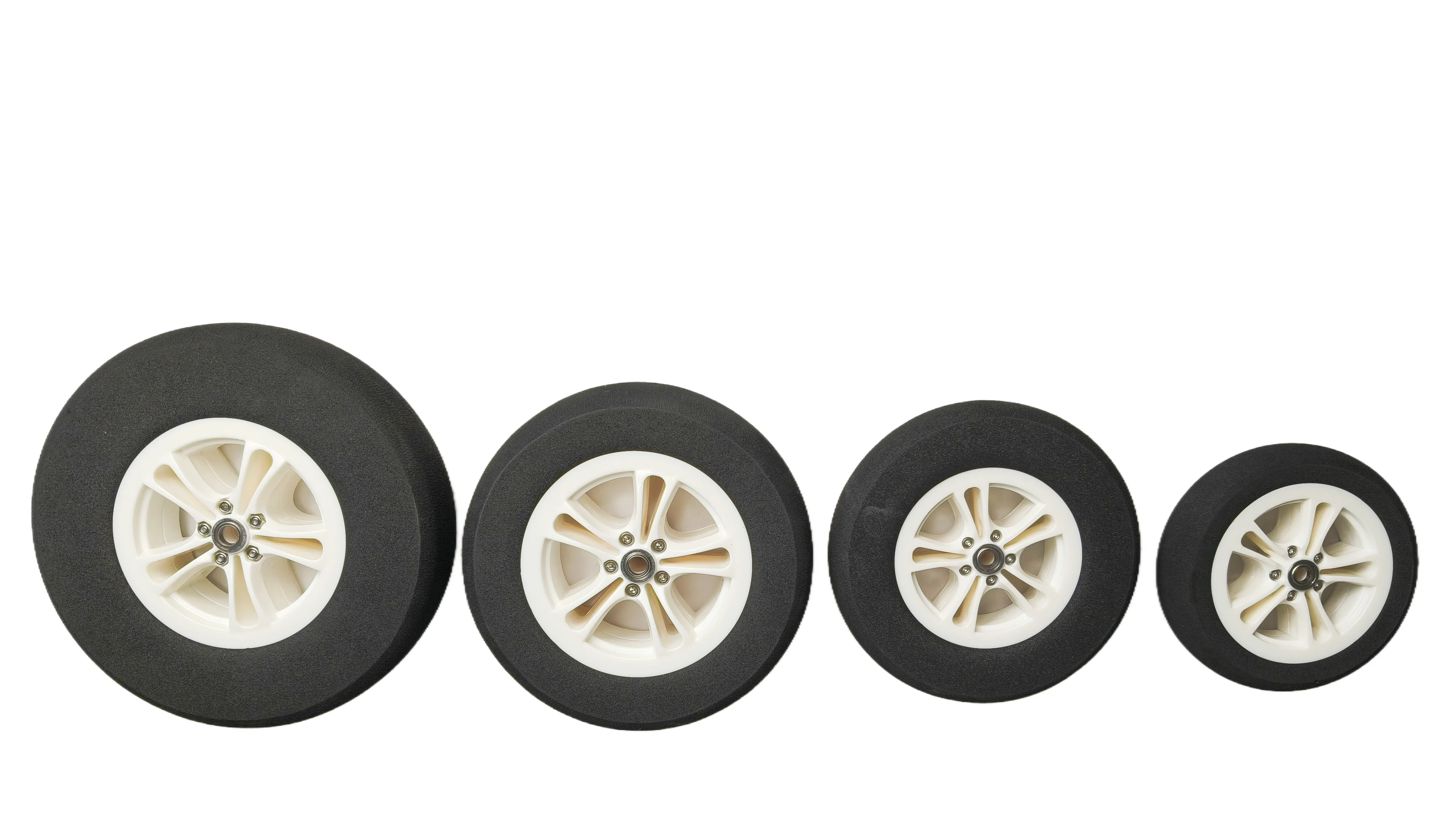 2pcs/set High Elasticity Foam Wheels with Bearing and 3