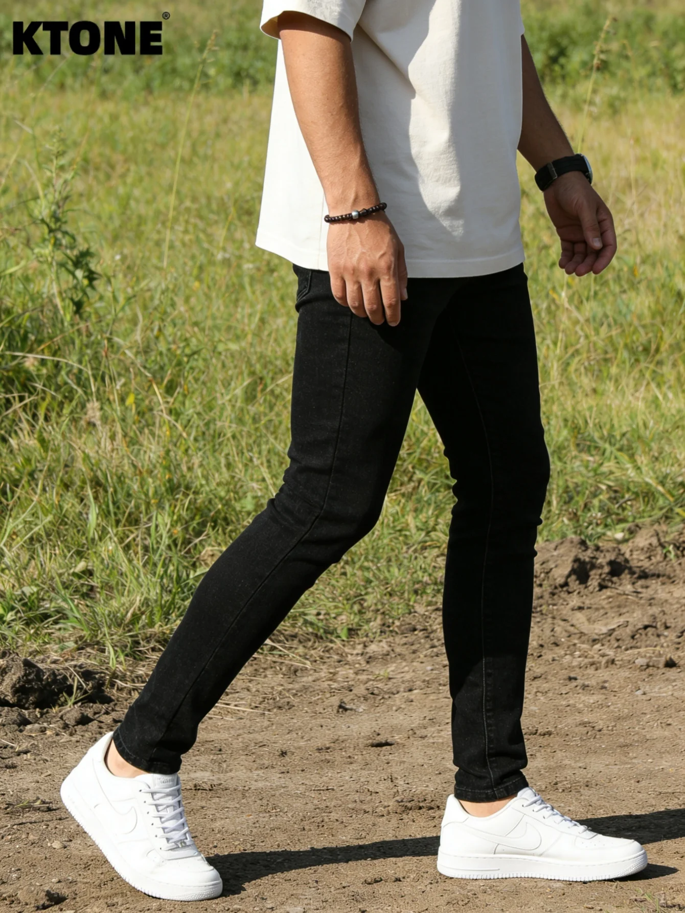 

Chic Black Slim Jeans For Man Y2K Original Drip Fashion Daily Casual Denim No accessories or belts included