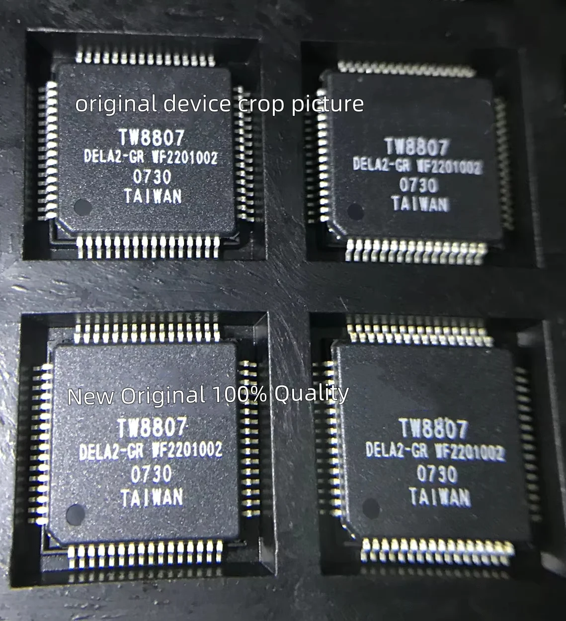 2PCS TW8807 TW8807-DELA2-GR Low cost, high quality TFT panel controller with built-in NTSC / PAL / secamtvs decoder New Original