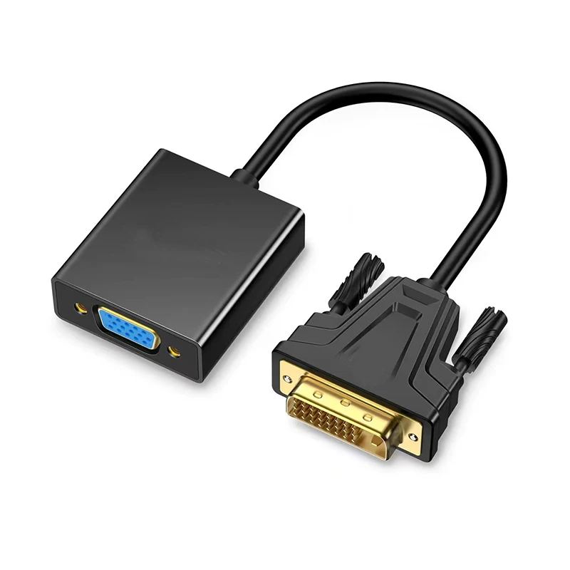 DVI To VGA Cable 24+1 Converter For Computer Connection, Monitor Adapter Cable To Projector DVI To VGA Connector