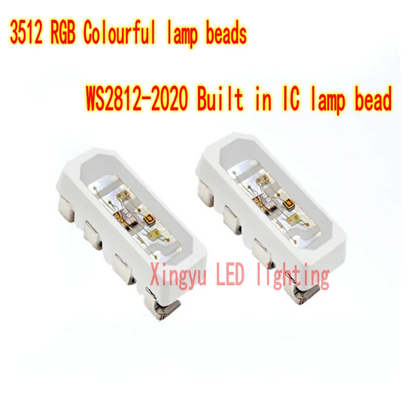 

Высокая яркость 3512RGB волшебный цвет полноцветная лампа шарик, боковое освещение, встроенный IC WS2812 5V программируемая Светодиодная лампа шар...