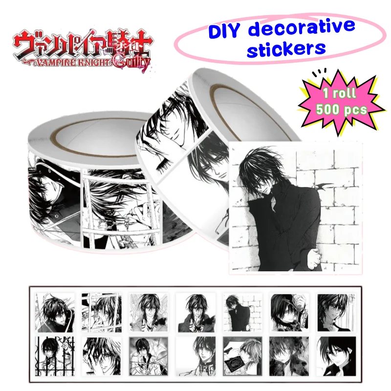 Neuer Vampire Knight Kuran Kaname Roll Aufkleber Kreative Persönliche Animation Peripherie DIY Handyhülle Notizbuch Aufkleber
