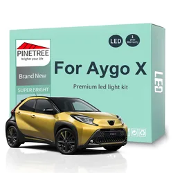 8Pcs Led Interior Light Kit For Toyota Aygo X 2021 2022 2023 2024 Led Bulbs Dome Map License Plate Canbus