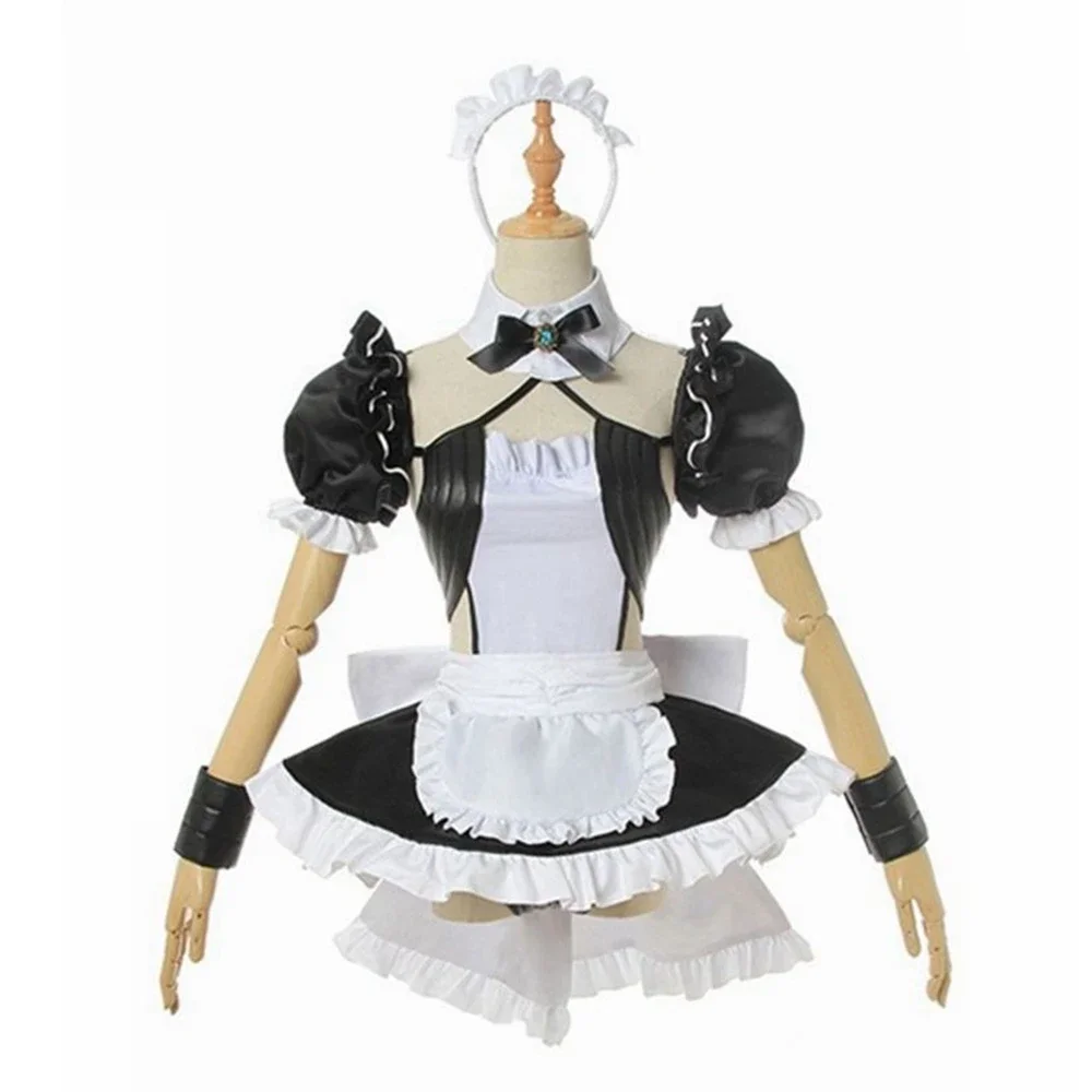 Unisex Anime Cos Assassin Shuten-douji Cosplay Costumes The maid outfit Dress Uniform