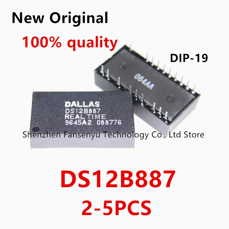 

(2-5pcs)100% New original DS12B887 DIP19 DS 12B887 Chipset