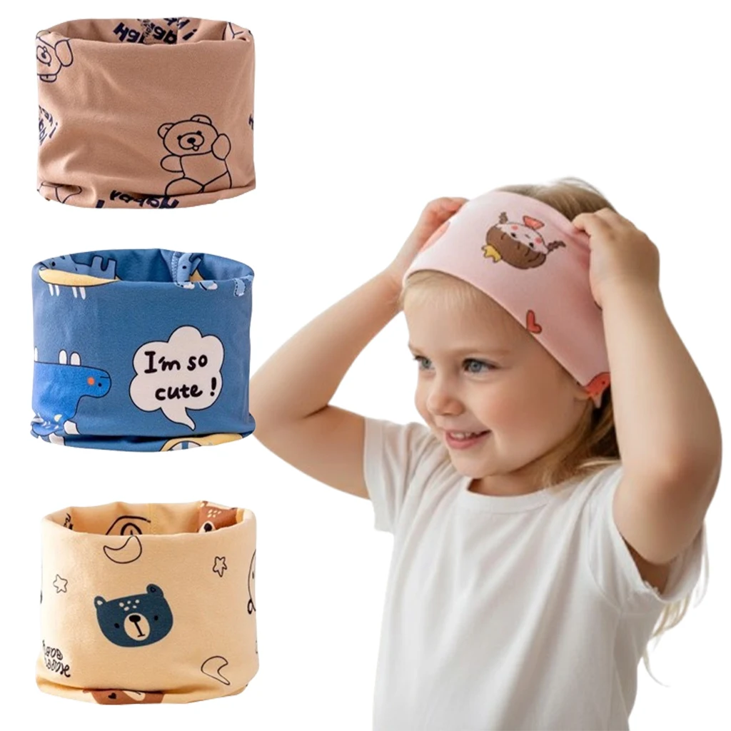 

Soft Cotton Kids Scarf Warm Breathable Neck Collar Comfortable Winter Neck Warmer for Baby Toddler Children 0 To 12 Years Use