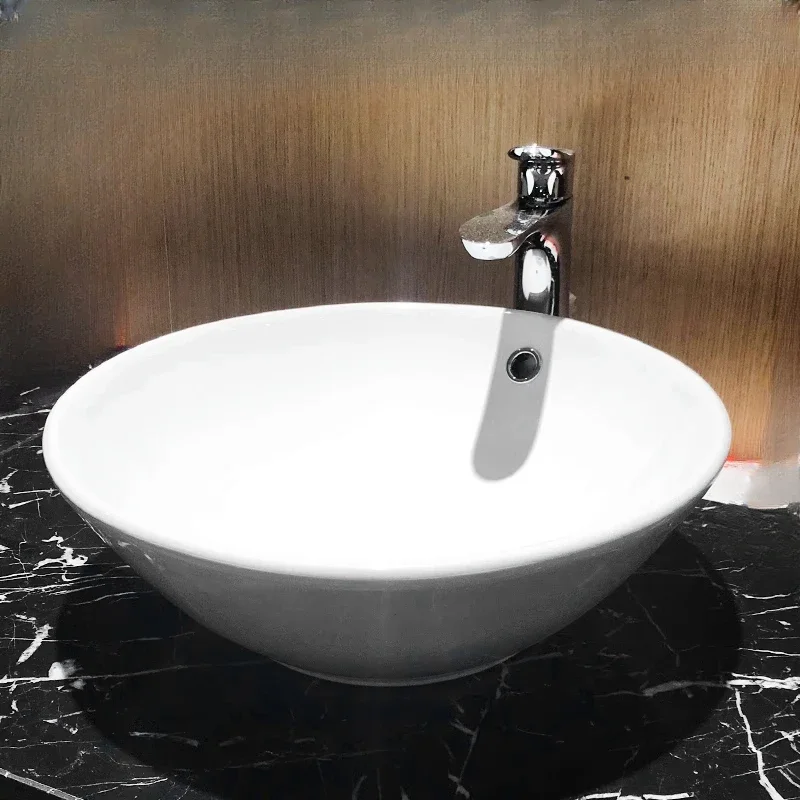 

Desktop ceramic washbasin with toilet round washbasin