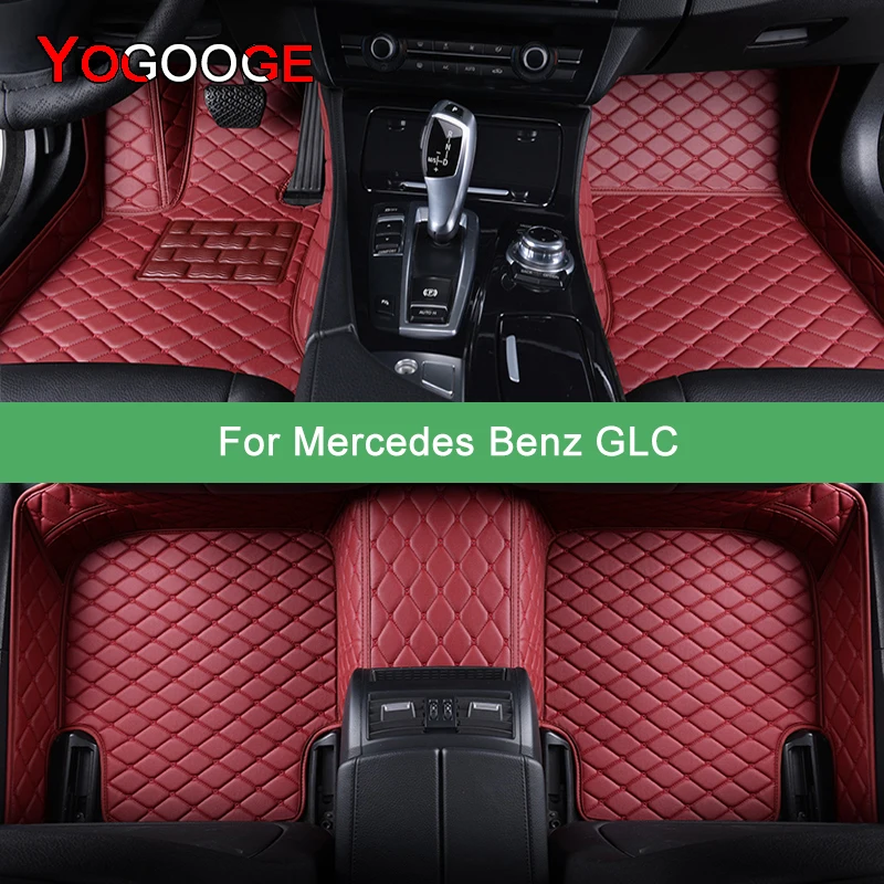 YOGOOGE  Custom Car Floor Mats For Mercedes Benz GLC X253 GLC-Coupe C253 2015-2023 Auto Carpets Foot Coche Accessorie