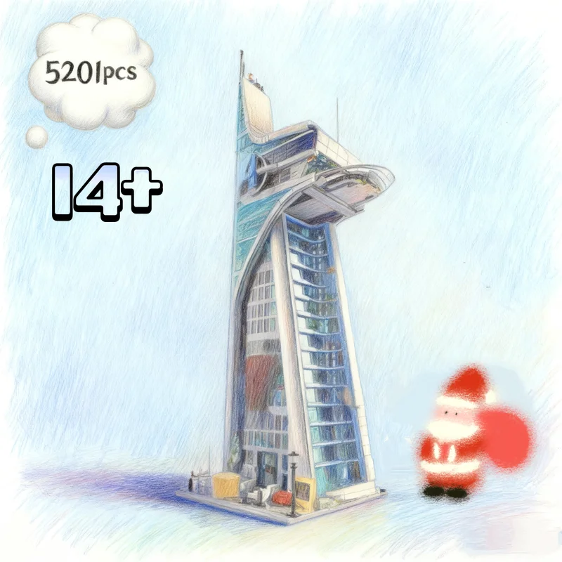 

Годовая конец продвижения 76269 Башня Битва 5201 шт. Модель Строительные блоки Архитектура Вид на улицу Игрушки для детей Рождественский подарок