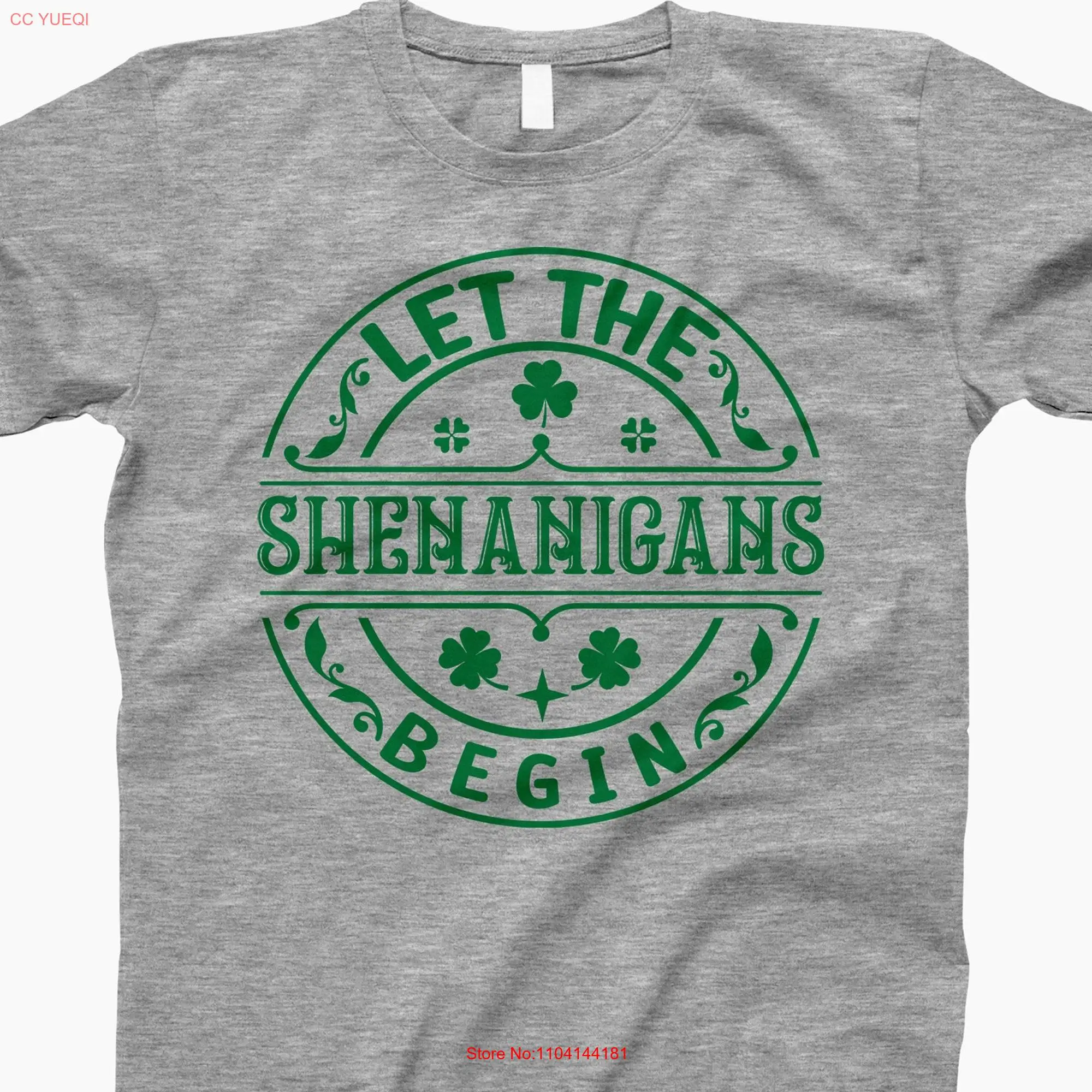 Let the shenanigans begin shirt T tank top ladies hoodie sweaT St Pattys Day Lucky Shamrock long or short sleeves