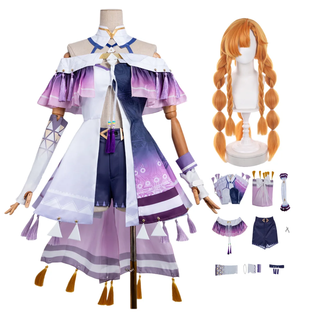 

Wuthering Waves SIGRIKA Cosplay Costume Wig Full Set