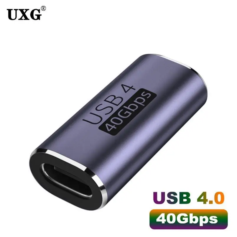 

Конвертер USB 4 типа C «мама-мама», 40 Гбит/с, портативный адаптер USB-C для зарядки и синхронизации данных, удлинительный кабель типа C для телефона, планшета