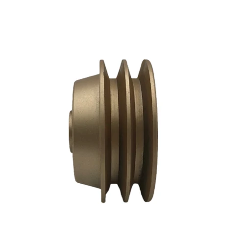 Imagen 2 del producto Accesorios para excavadora, motor de polea de cigüeñal para polea de bomba de agua CAT SK6, doble fabricación más pequeña