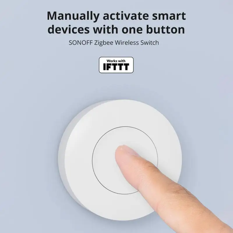 SONOFF SNZB 01P ZigBee Button Switch EWeLink Smart Home Scene Switch Work For ZBBridge Alexa Google Home IFTTT Voice Control