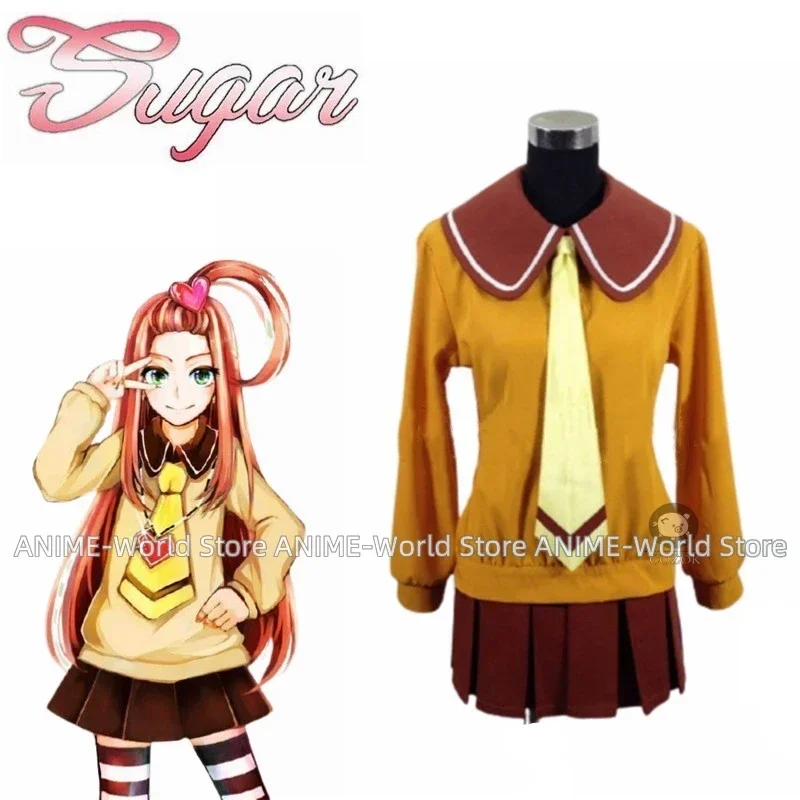 Disfraz de cosplay de uniforme de Chocolat Meilleure/Chocolat Kato de Anime Sugar Sugar Rune, talla personalizada, para Halloween y Navidad
