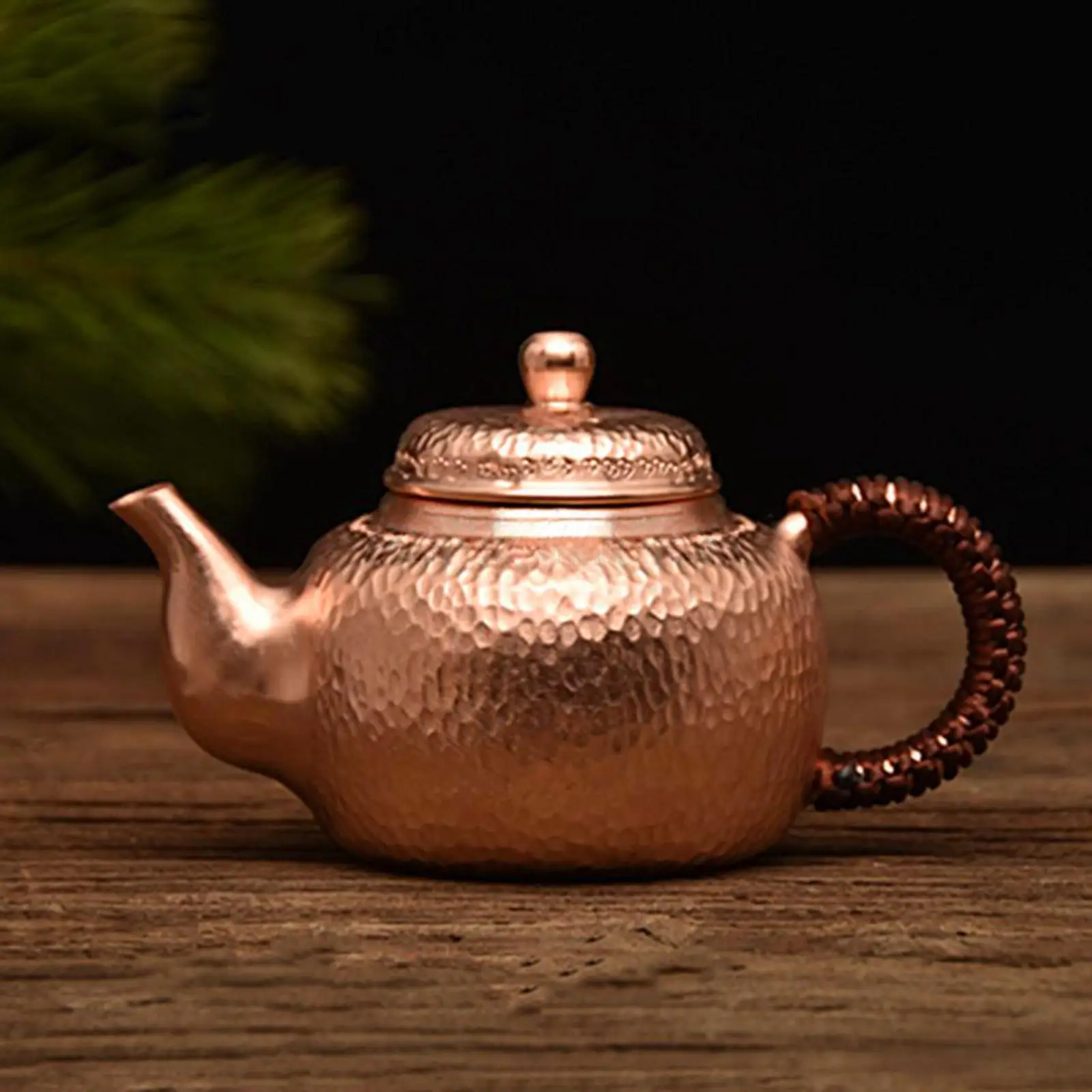 

Copper Tea Kettle Thick Hammered Teapot for Stovetop Tea Maker Handmade for Boiling Tea Tea Boiler for Party Kitchen Family Use