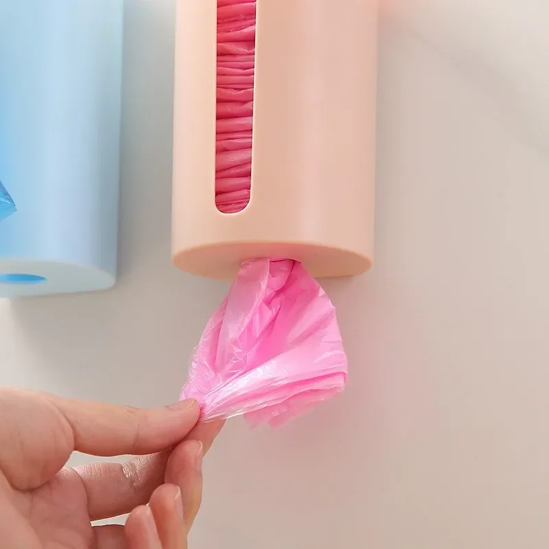 Kitchen Storage Organization Plastic Box Garbage Bag Storage Wall-Mounted Storage Box Removable Garbage Bag Storage Box image 4