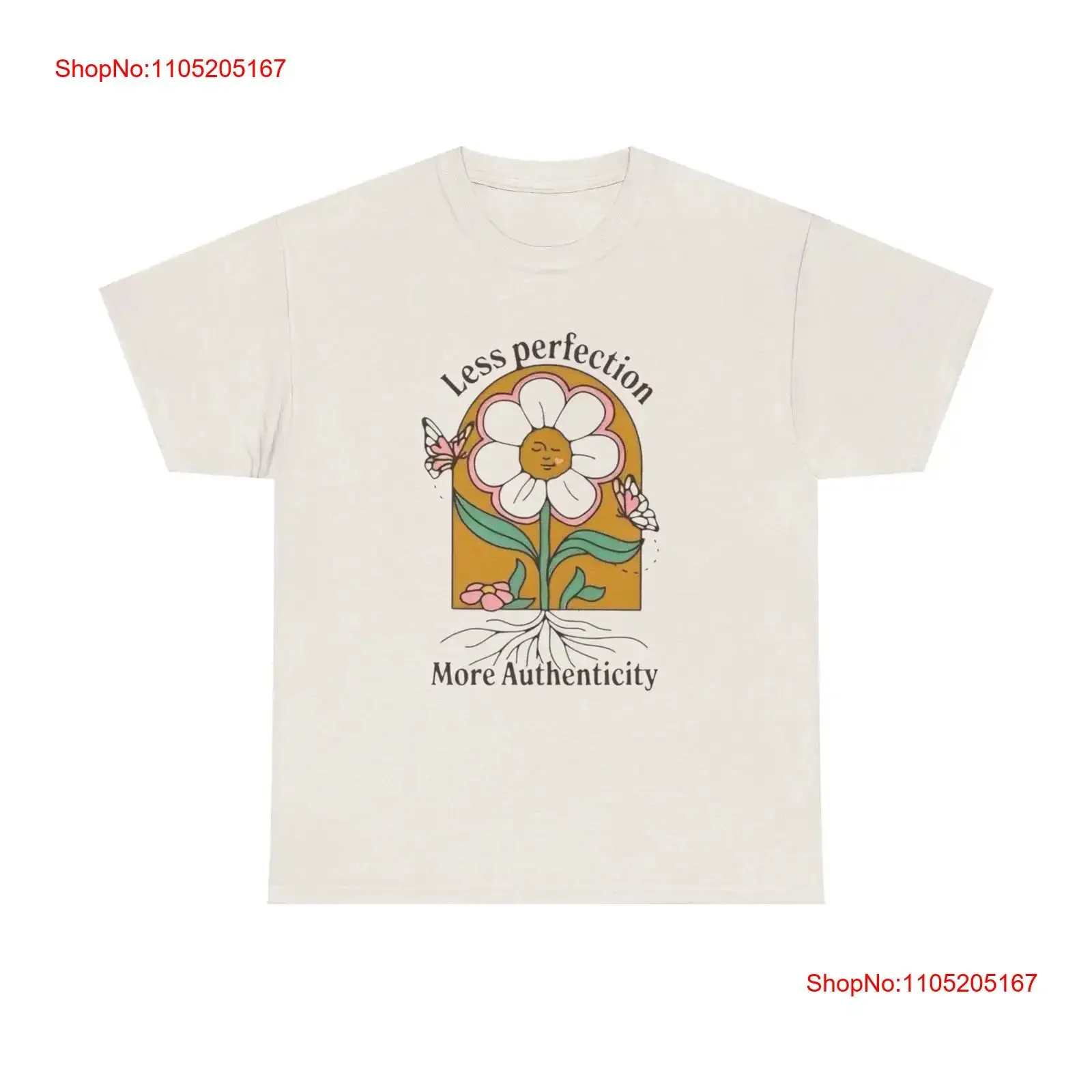 Less Perfection More Authenticity T Shirt Heavy Cotton  vintage Washed Stylish Breathable designer clothes Slightly Unisex