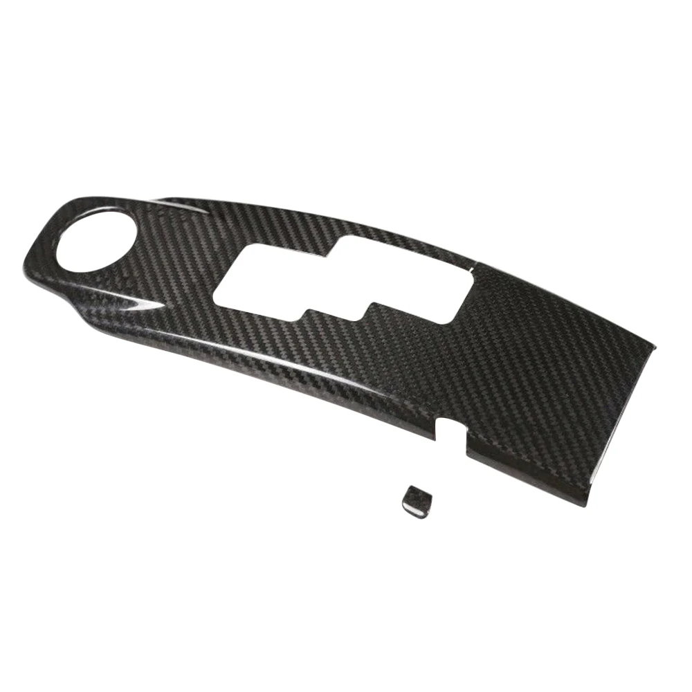 Real Carbon Fiber Car Central Control Shift Gear Panel Cover Trim for R35