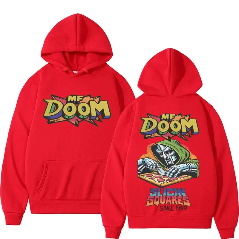 Rapper MF DOOM Hoodie Comic Vintage Style Hip Hop Graphic Hoodies Men Women Fashion Casual  Sweatshirt Harajuku Streetwear