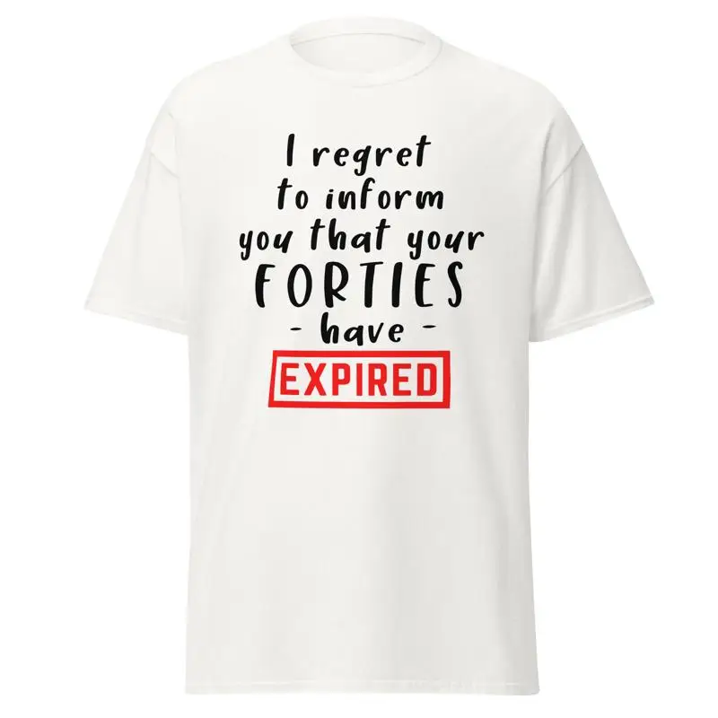 

50Th Birthday T Shirt Funny Gag Idea 50 Years Old Joke Forties Expired