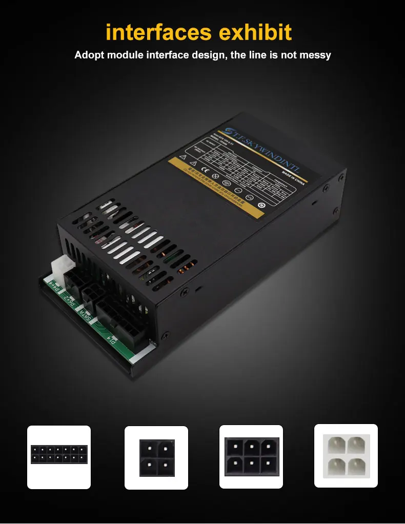 ENP-7760B 1U Volle Modulare Computer Netzteil Kleine NETZTEIL Flex ATX Bewertet 600W für ITX PC Netzteil NETZTEIL ENP-7760B – Detail 11