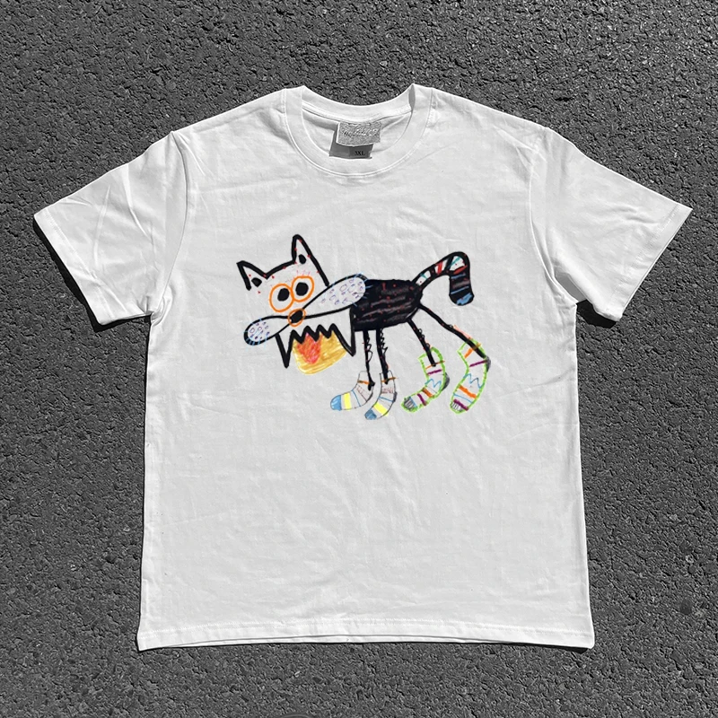 

Breathable fiti Couple T-irts ort Sve oulder Version Men's Faion Summer Loose Fit round Ne Tee