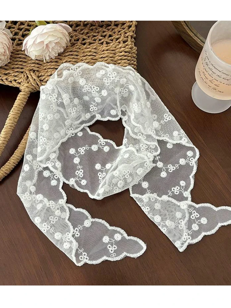 

Эластичная резинка для волос Ele Lace: универсальная, длинная, с узлом, в стиле Forest System, милая, для женщин, может использоваться как повязка на голову или шарф