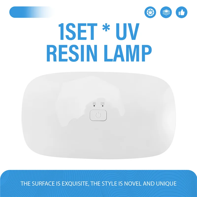 مصباح الأشعة فوق البنفسجية من PORK-Resin، 48 وات، مصباح راتينج بالأشعة فوق البنفسجية/LED سريع المعالجة من البلاستيك مع 30 قطعة من خرز مصباح مصدر الضوء المزدوج لمجموعة الراتنج بالأشعة فوق البنفسجية