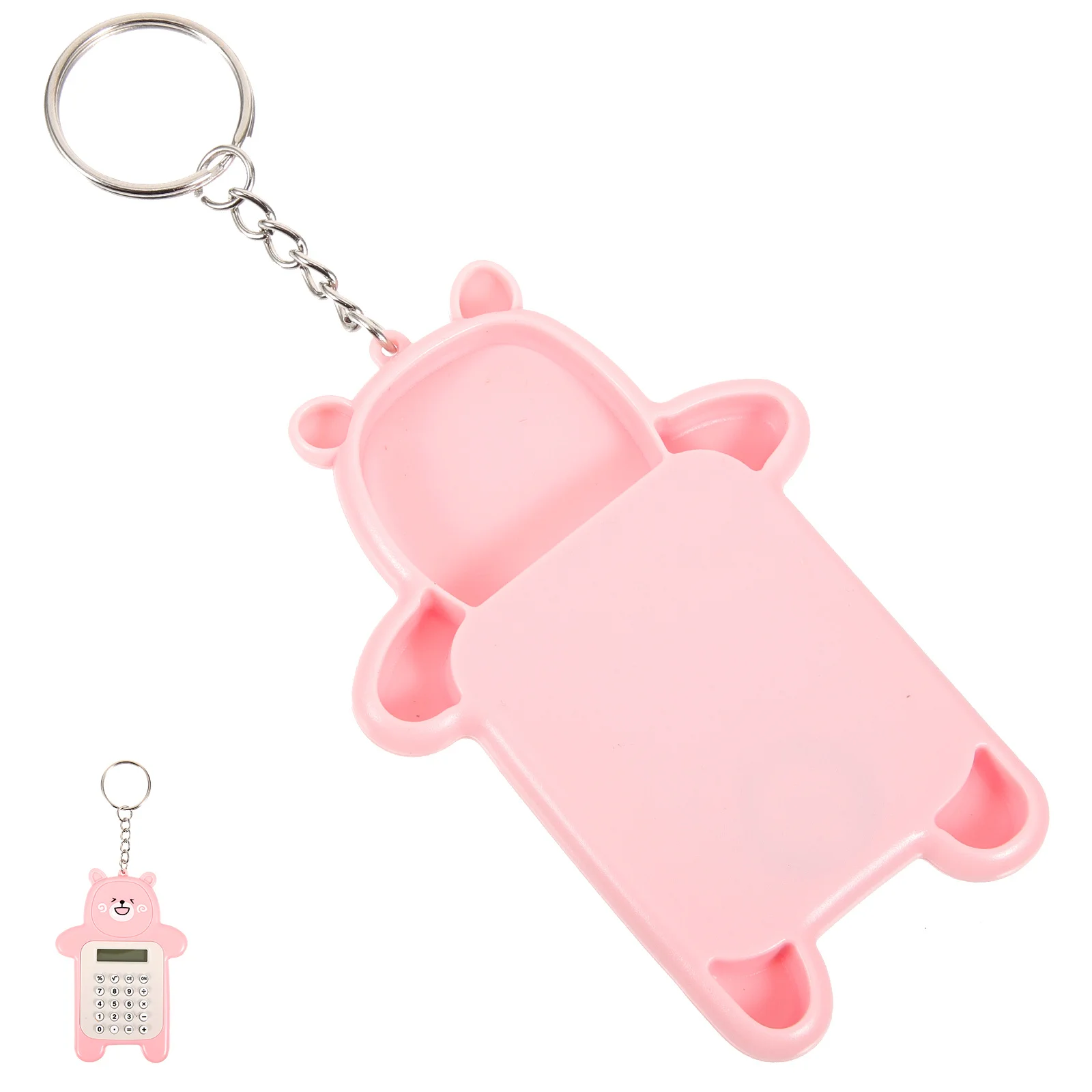Mini Calculator Keychain Portable Decorative Pendant Calculators Office Supplies Hanging Calculator