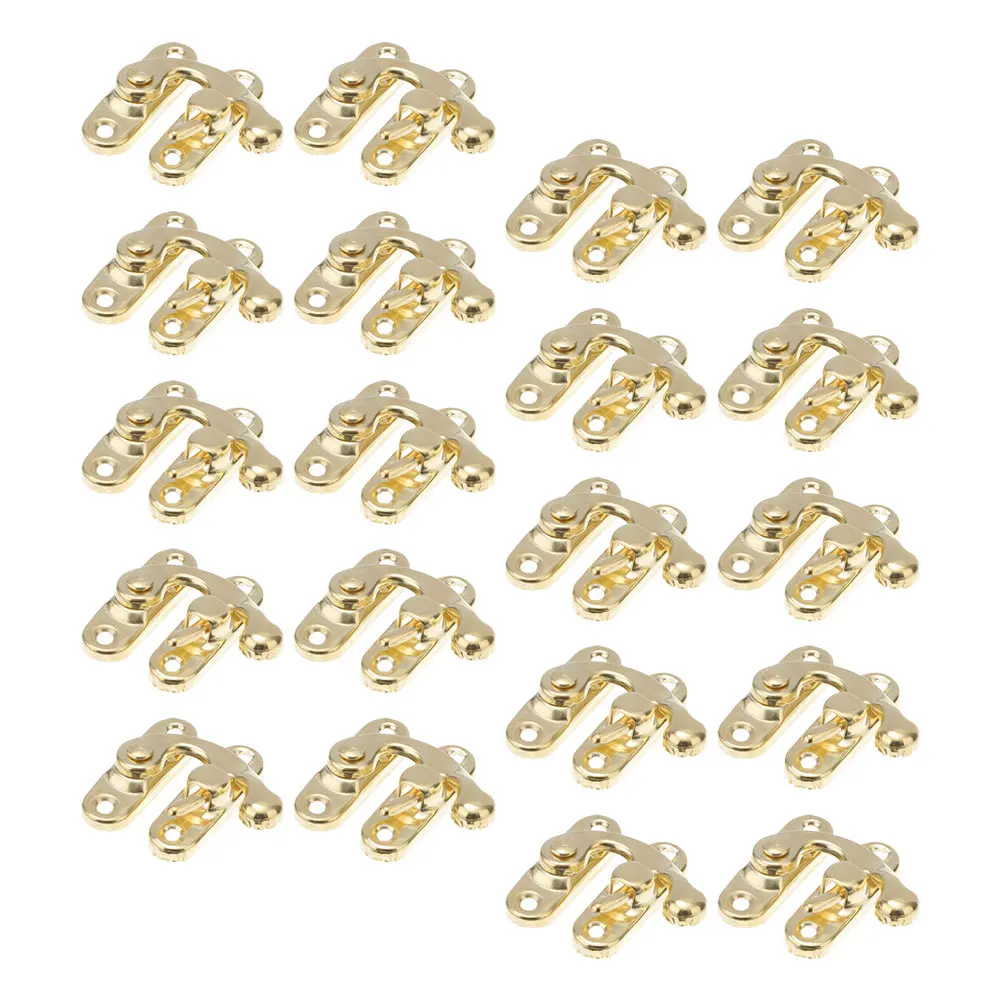 

20 Pcs Decorative Hasp Latch Box Locks Vintage Cabinet Latch Door Hook Barn Decorative Hardware Clasp Toggle