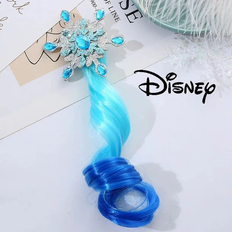 Disney Frozen Princess Hair Accessories Hair Clips Children's Birthday Party Decoration Elsa Braided Hair Rope Gift Cosplay Toy