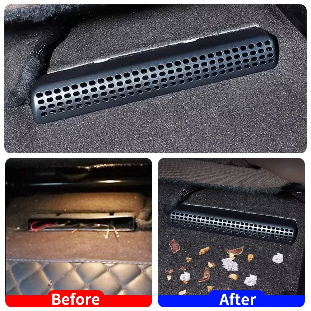 2PCS For Mercedes Benz C / E / GLC Class W205 S205 W213 S213 Under Seat Floor Rear AC Heater Air Conditioner Duct Vent Cover