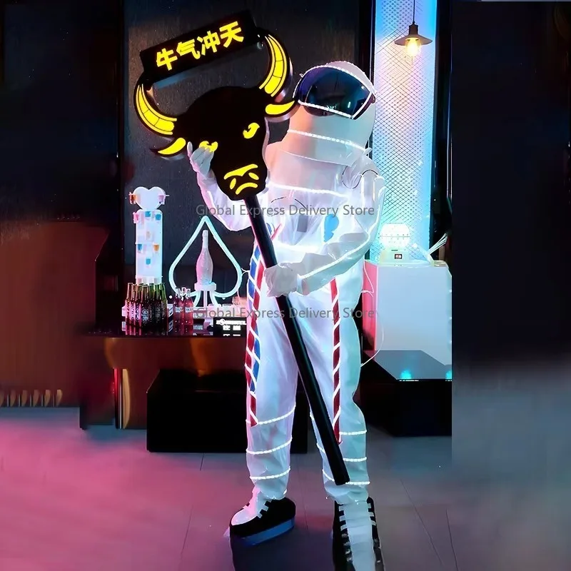 

Newly Luminous Astronaut Suit Clothing Performance Clothing Party Performance LED Costume FOR Nightclub Bar Party