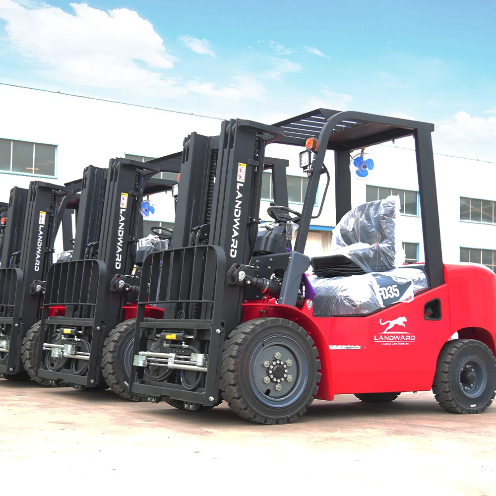 4WD Household All-In-One Diesel Forklift Small Balanced Weight Forklift 4 Ton Warehouse Stacker Forklift EPA Engine Customized