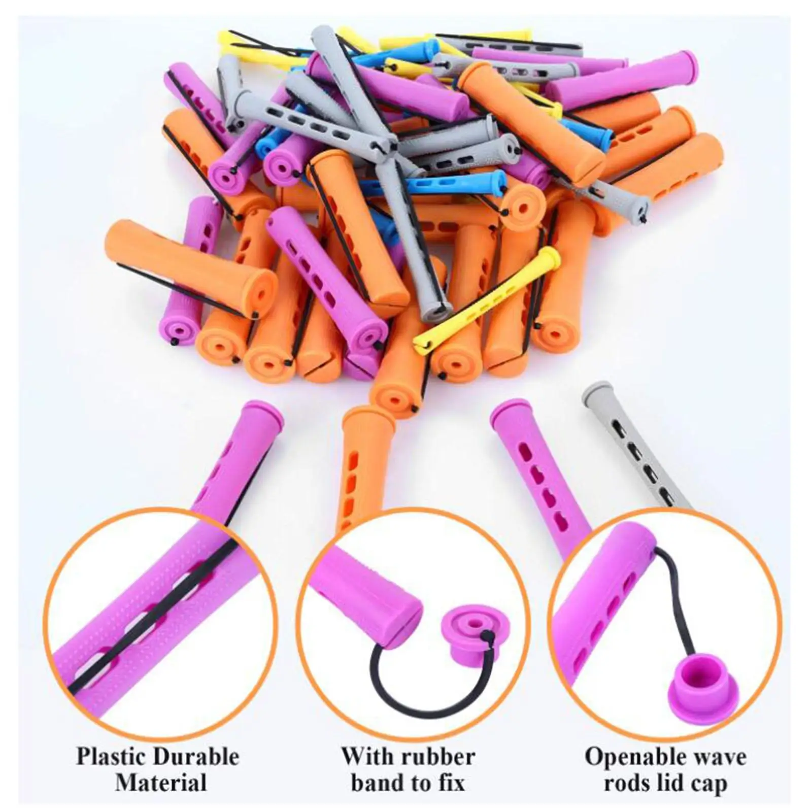 

Бигуди для завивки волос без нагрева с резинкой, для создания естественных локонов и волн, для женщин и девушек