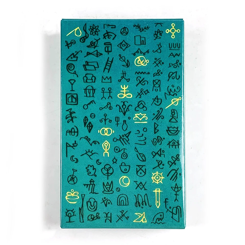 

New Green Glyphs Tarot Cards 78 Cards Mysterious Divination Deck Borad Games, Great For Beginners, Meditation & Party Games