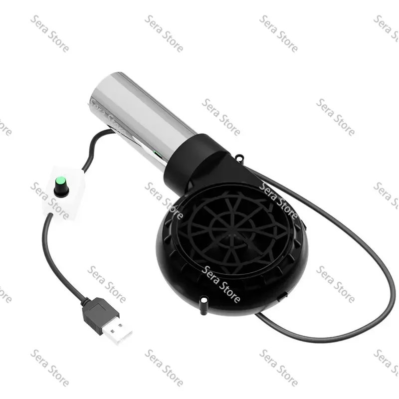 BBQ blower usb mini blower adjustable speed wood stove outdoor fire maker automatic hair dryer portable