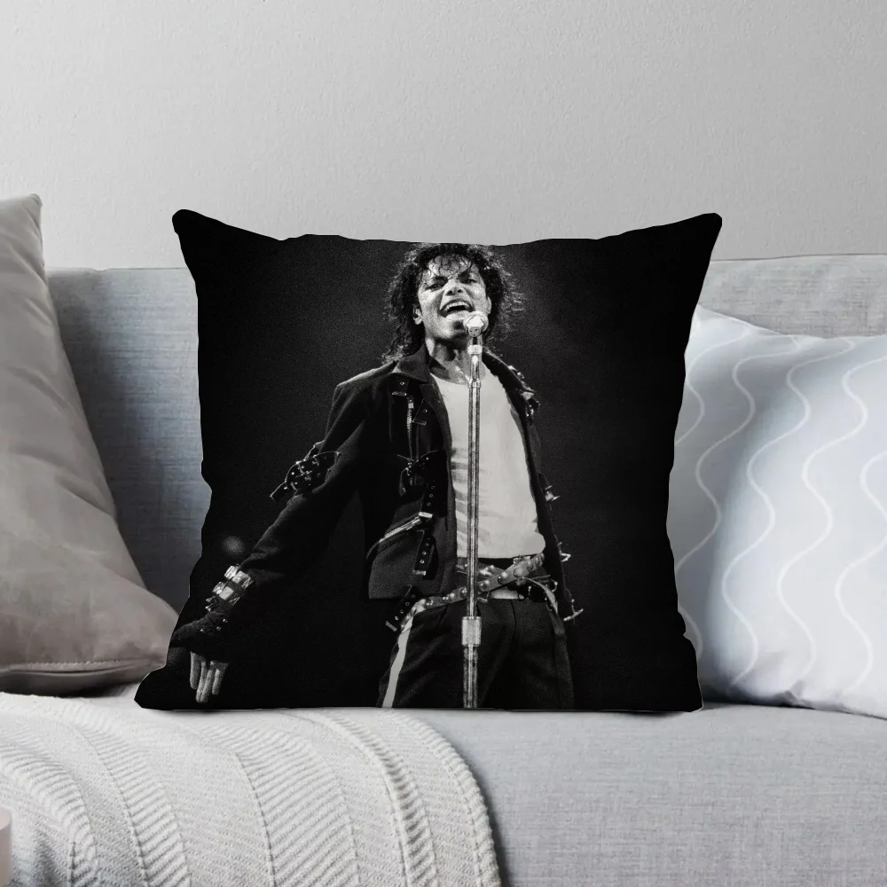 Michael Jackson Couch Pillows for Bedroom Bed Cushion Car Sofa Cushions Covers Home Decoration Accessories Short Plush Cover