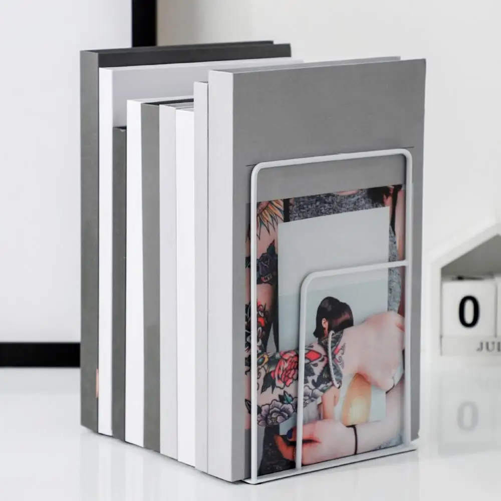 الحديد سطح المكتب الجدول الدفتين كتاب ملف تخزين حامل مكتب المدرسة حامل الرف