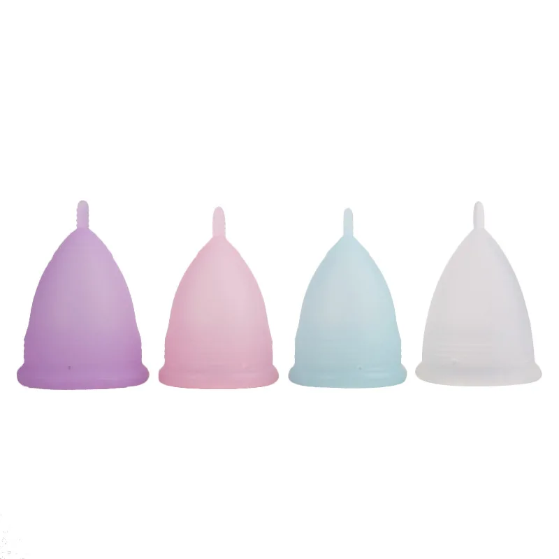 S/L 2pcs/set Silicone Menstrual Cup Feminine Hygiene Coppetta Mestruale Coupe Menstruelle Moon Period Cup Menstrual Cup