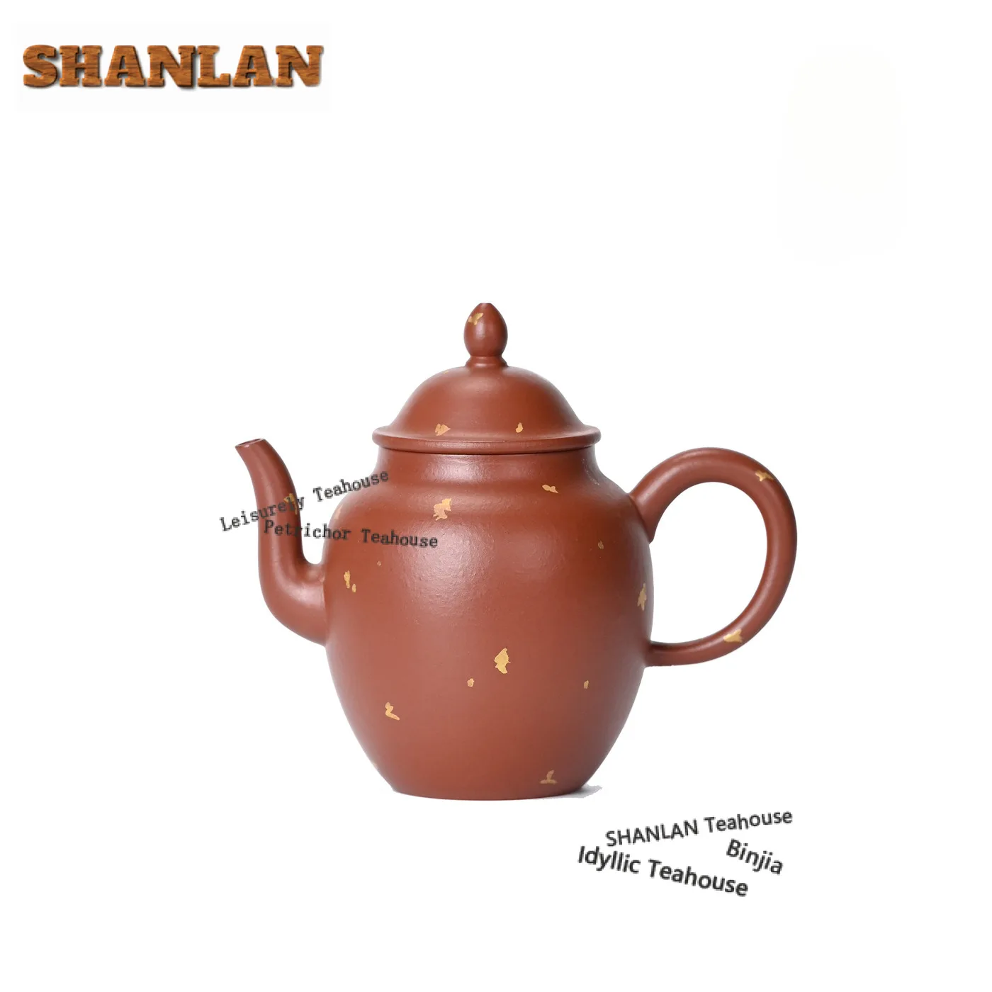 

190ml Traditional Yixing Purple Clay Teapots Handmade Sprinkle Gold Pot Raw Ore Pear Skin Zhu Mud Kettle Zisha Tea Set Gifts