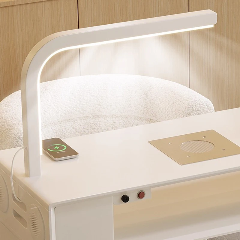French Minimalist Nail Table Elegant Design Trendy Classic Nail Table Beauty Premium Bar A Ongle Mobilier Salon Furniture