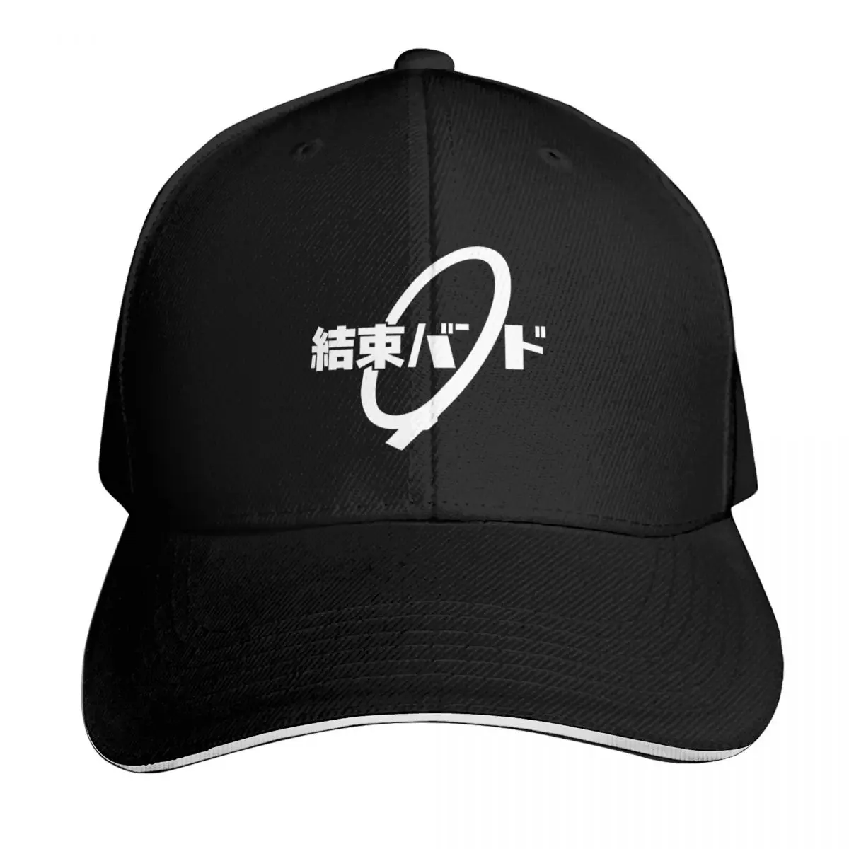 Sleek Smooth Kessoku Band Logo Baseball Cap Sun Protection UPF 50+ Breathable Mesh Back Adjustable Buckle Closure