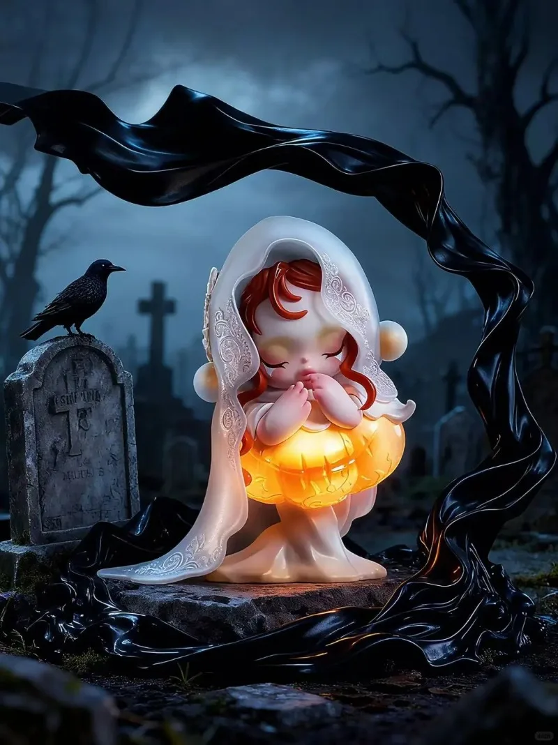 

POPMART новый оригинальный оригинальный продукт Skullpanda White Moon контракт слепая коробка фигурка милая кукла изысканные декоративные рождественские подарки