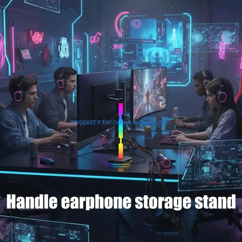 Gaming Gear Storage for Game Controllers and Over Ear Headphones PC Gaming Accessories Plastic Base